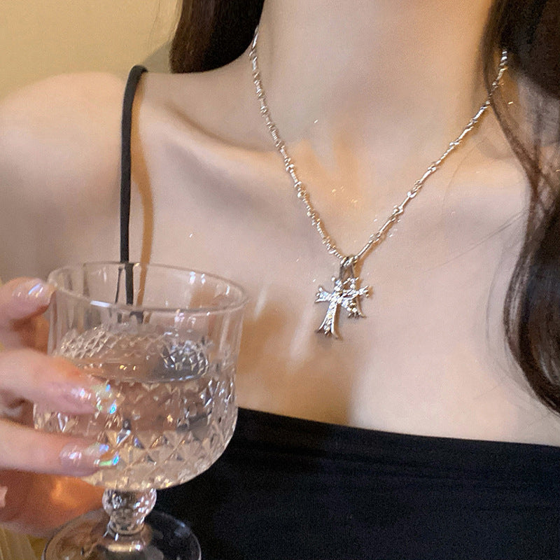💎💎DIYSTAR™ Lymphatic Magnetic Therapy Cross Design Diamond Necklace