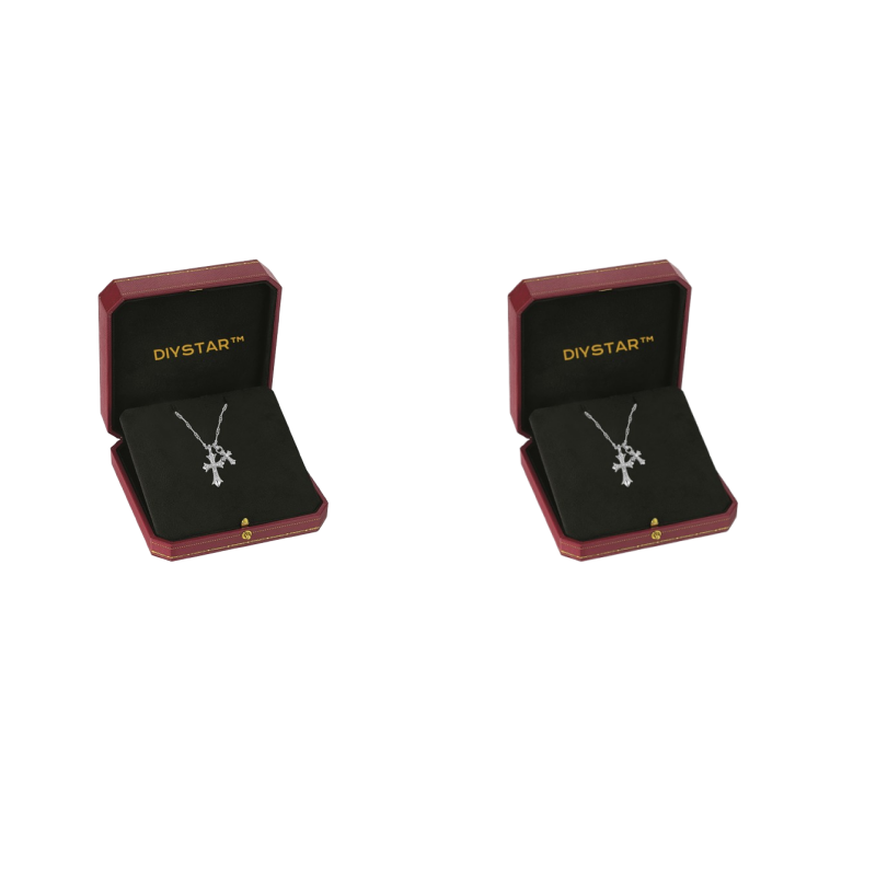 💎💎DIYSTAR™ Lymphatic Magnetic Therapy Cross Design Diamond Necklace