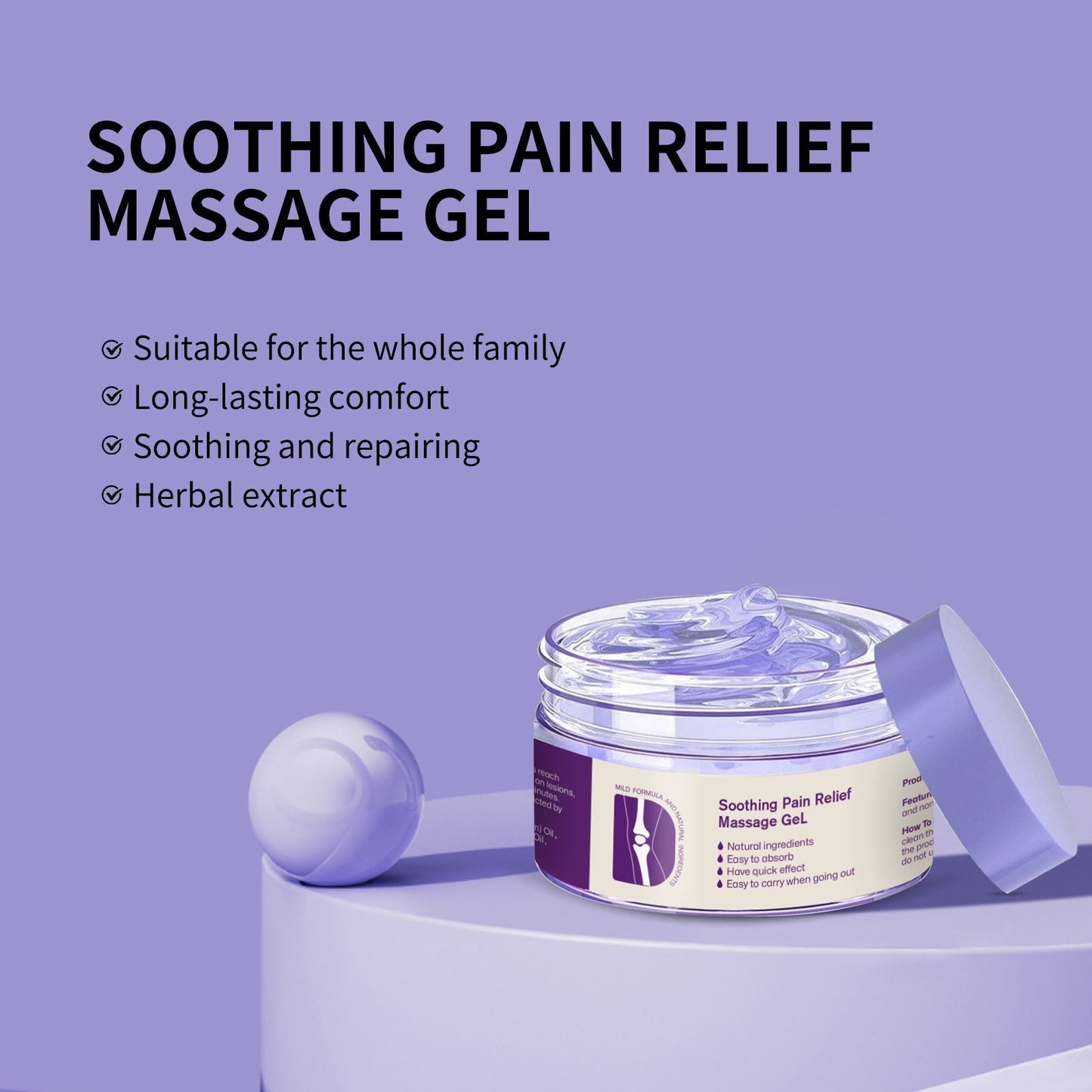 🔥Weekend welfare day🔥Joint Pain Treatment Gel – Turmeric Extract, Emu Oil, Chondroitin, & Natural Herbal Ingredients for Joint Health and Pain Treatment