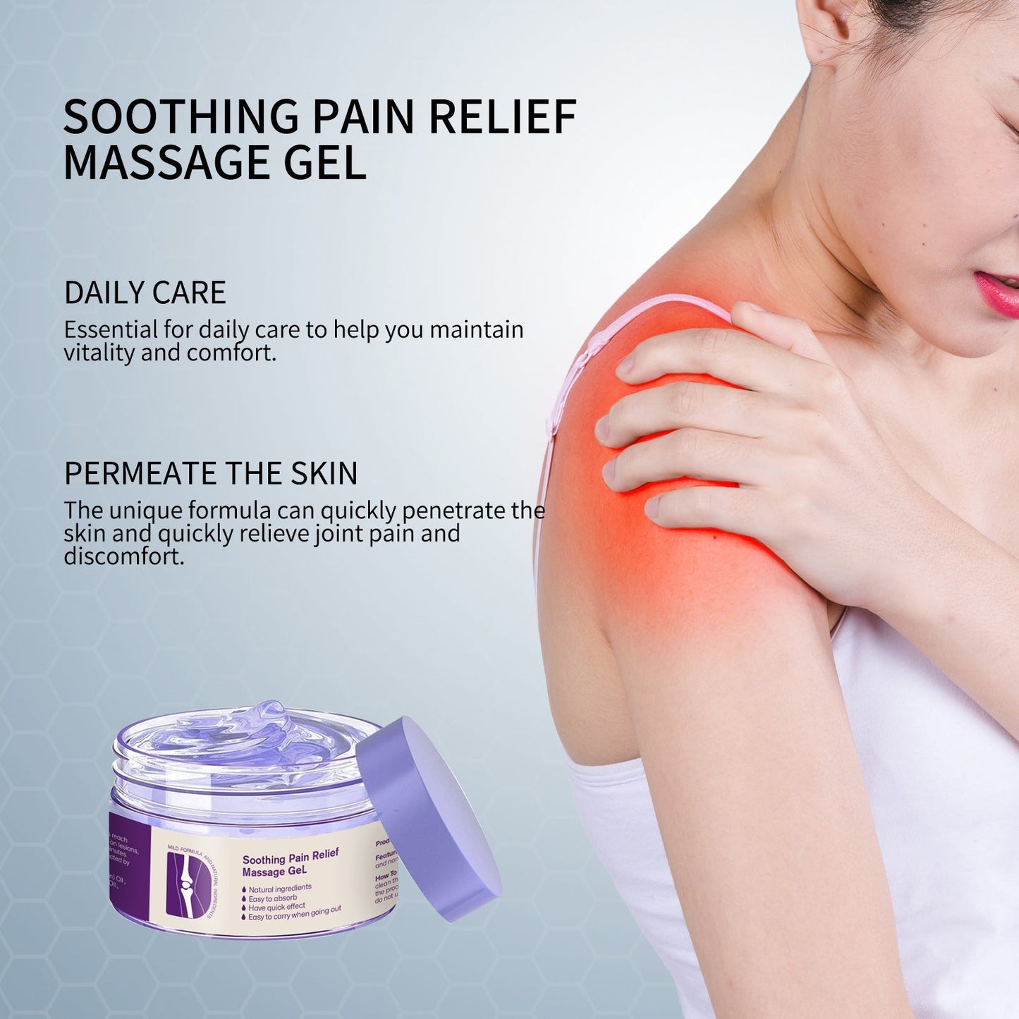 🔥Weekend welfare day🔥Joint Pain Treatment Gel – Turmeric Extract, Emu Oil, Chondroitin, & Natural Herbal Ingredients for Joint Health and Pain Treatment