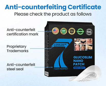 LOVILDS® GlucoSlim Nano Patch — Slimming and Firming, Supports Blood Sugar Management, Injection-Free, Visible Results in 7 Days!