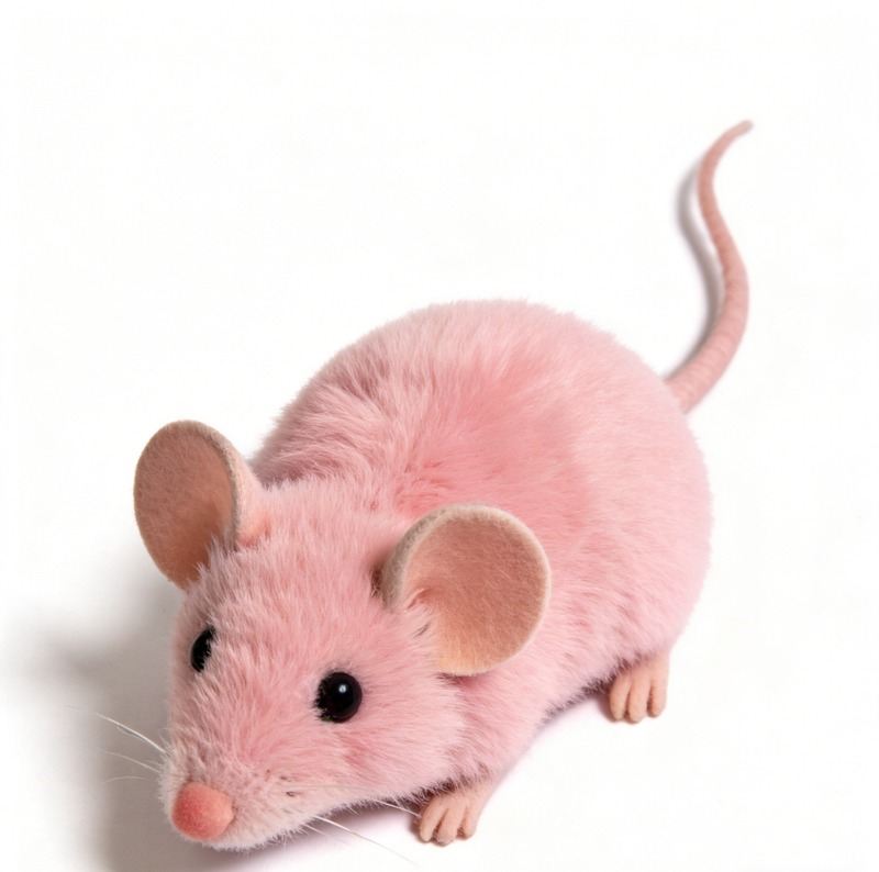 Realistic Plush Mouse Cat Toy