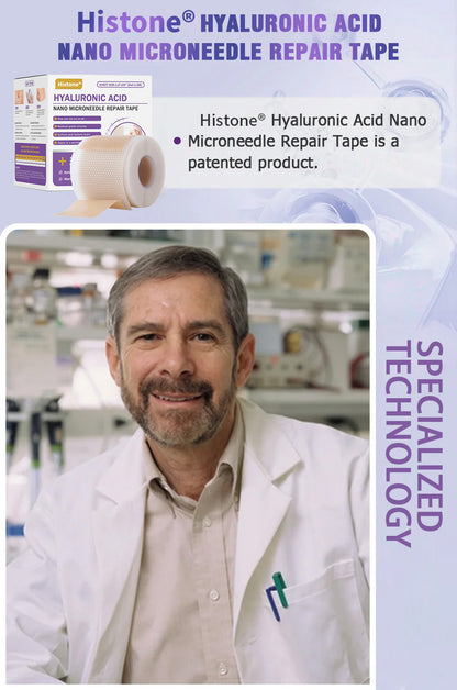 ✅Official Store |Histone® Hyaluronic Acid Nano Microneedle Repair Tape🍁🏥(Treatment of old and new scars, reduction of surgical scars, stretch marks, keloids, acne, burns, warts, dermatomes and varicose veins)
