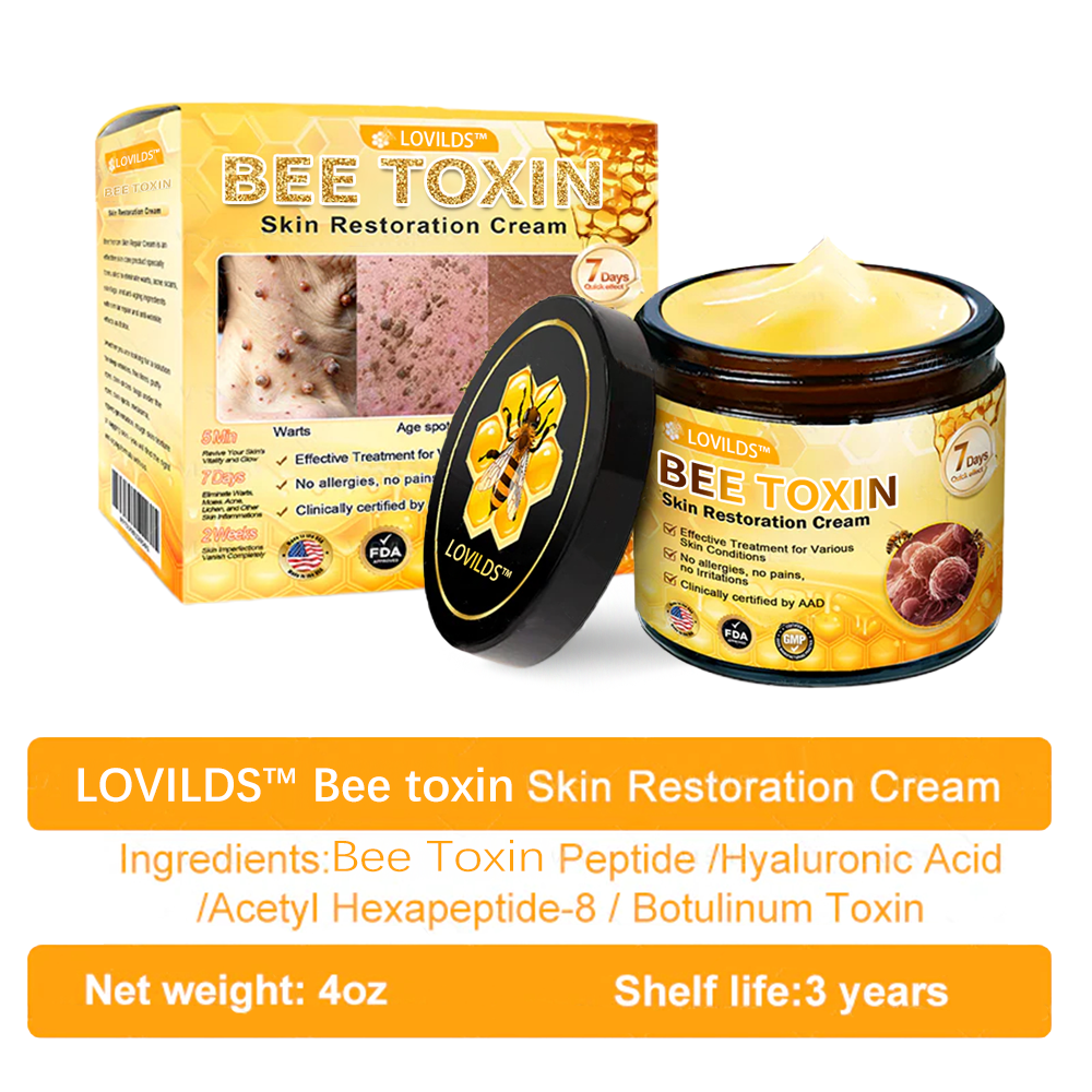 Made and Shipped from USA✨ LOVILDS™ Bee Toxin Skin Repair Cream🔥 Last day 80% OFF💎💎