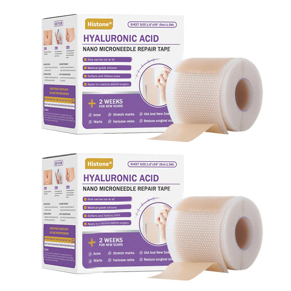 ✅Official Store |Histone® Hyaluronic Acid Nano Microneedle Repair Tape🍁🏥(Treatment of old and new scars, reduction of surgical scars, stretch marks, keloids, acne, burns, warts, dermatomes and varicose veins)