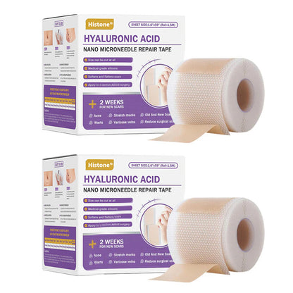 ✅Official Store |Histone® Hyaluronic Acid Nano Microneedle Repair Tape🍁🏥(Treatment of old and new scars, reduction of surgical scars, stretch marks, keloids, acne, burns, warts, dermatomes and varicose veins)