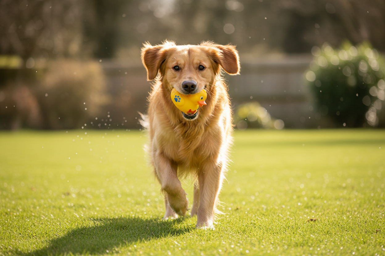 Play - Dog Fetching Outdoors