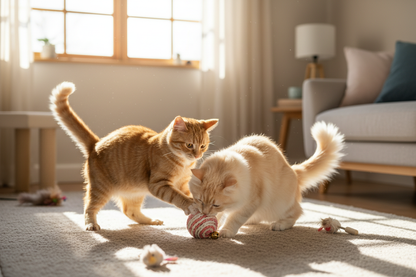 Play - Two Cats Playing Together